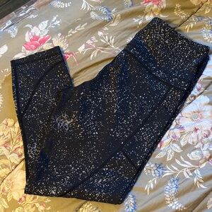 ZYIA Black and White Speckle Leggings